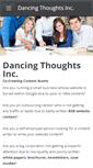 Mobile Screenshot of dancingthoughts.com